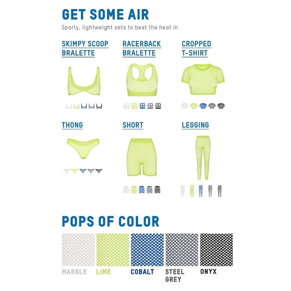 SKIMS Perforated Seamless Short Steel Gray Womens XXS - Picture 13 of 13